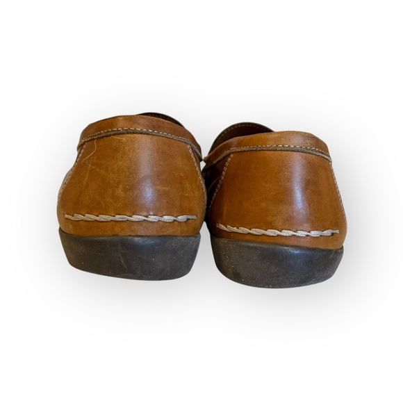 Bally Kaftan Men’s Tan Leather Horsebit Tassel Loafers Size 10.5M Made in Italy - Picture 6 of 10